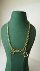 Çift Kalp Sallantili Kolye