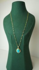 Grek Desen Firuze Kolye