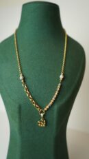 Kalp Detayli Dorika Kolye