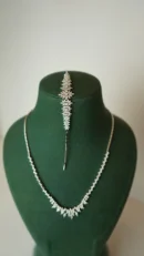 Beyaz Altın Dokunuşlu Hasir Seti