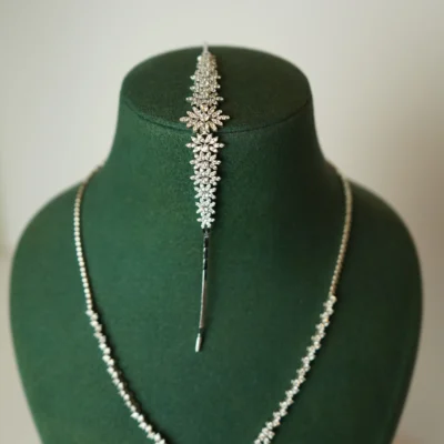 Beyaz Altın Dokunuşlu Hasir Seti