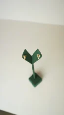 Iki Renkli Grek Desenli Halka Küpe