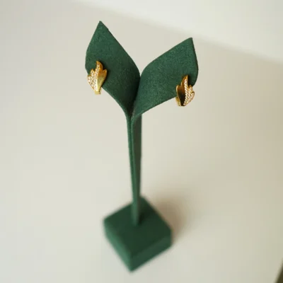 Kalin Dikdortgen Profilli Altın Halka Küpe