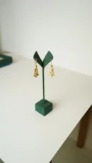 Orta Boy Kalin Sade Altın Halka Küpe